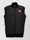 Canada Goose Ribbed Collar Sleeveless Quilted Jacket In Black