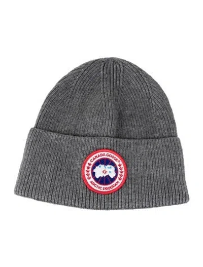 Pre-owned Canada Goose Knitted Beanie In Grey