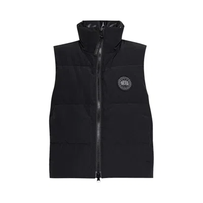 Pre-owned Canada Goose Label Grandview Cropped Vest 'black' | Women's Size S