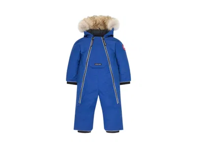 Pre-owned Canada Goose Lamb Snowsuit Jacket In Pacific Blue