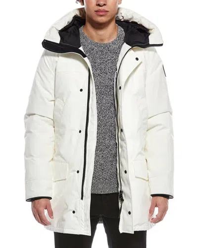 Canada Goose Langford Black Label Down Parka In White