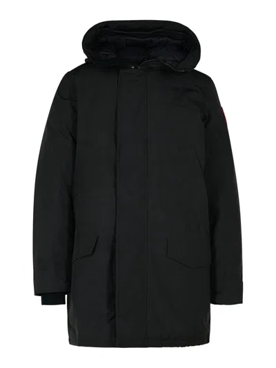 CANADA GOOSE LANGFORD BLACK POLYESTER BLEND PARKA