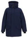 Canada Goose Navy Blue Logo Detail Parka Jacket