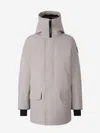 Canada Goose Langford Cotton Blend Down Parka In Beige