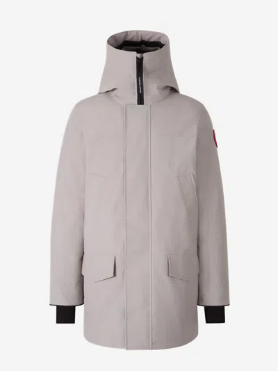Canada Goose Langford Cotton Blend Down Parka In Beige