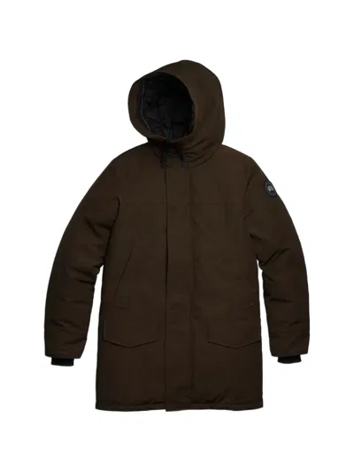 Canada Goose Langford Hooded Padded Parka Coat In Brown