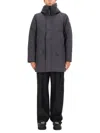 Canada Goose Hooded Jacket Featuring Front Pockets In Gray