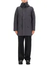Canada Goose Hooded Jacket Featuring Front Pockets In Gray