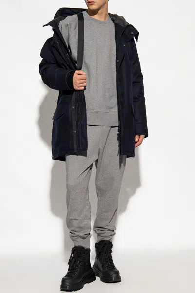 Canada Goose ‘langford' Wool Parka In Navy Blue