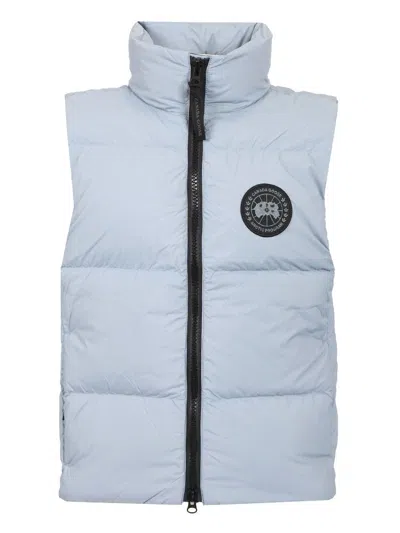 CANADA GOOSE LAWRENCE BLACK LABEL PUFFER VEST COATS LIGHT BLUE