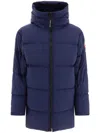 Canada Goose Mens Atlantic Navy Lawrence High-neck Regular-fit Shell-down Jacket In Blue
