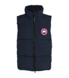 Canada Goose Mens Atlantic Navy Lawrence Quilted Shell-down Vest In Navy