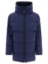 Canada Goose Mens Atlantic Navy Lawrence High-neck Regular-fit Shell-down Jacket