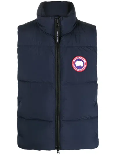 Canada Goose Mens Atlantic Navy Freestyle Sleeveless Shell-down Gilet In Blue