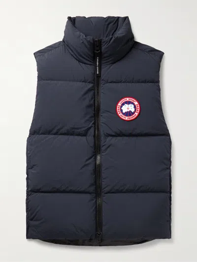 Canada Goose Lawrence Slim-fit Logo-appliquéd Quilted Enduraluxe® Down Gilet In Animal Print