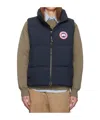 Canada Goose Mens Atlantic Navy Lawrence Quilted Shell-down Vest In Blue