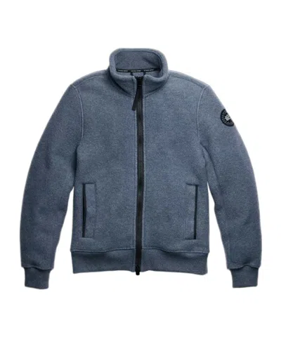 Canada Goose Lawson Fleece Jacket Black Label In Blue