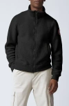 Canada Goose Lawson Wool-blend Fleece Jacket In Black - Noir