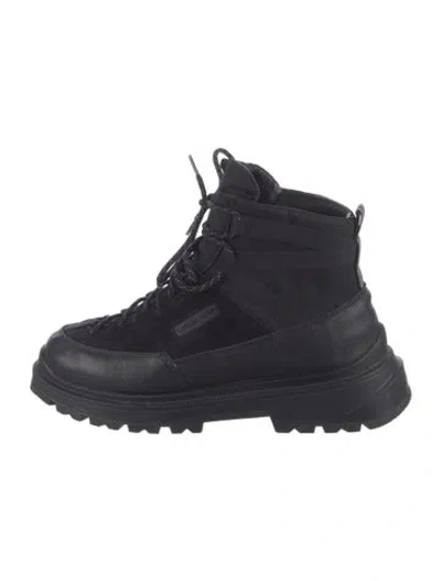 Pre-owned Canada Goose Leather Athletic Sneakers In Black