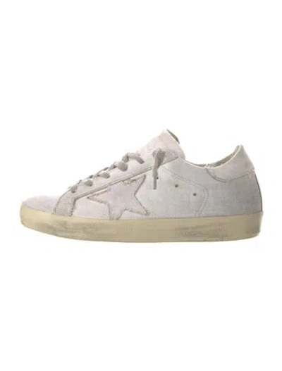 Pre-owned Canada Goose Leather Distressed Accents Sneakers In White