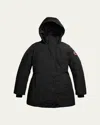 Canada Goose Leslie Hooded Down Parka In Black