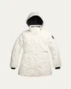 Canada Goose Leslie Hooded Down Parka In White