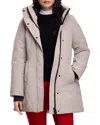 Canada Goose Technical Long Down Jacket In Neutral