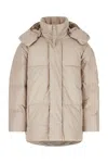 Canada Goose Light Grey Cotton Umba Down Jacket In Limestone