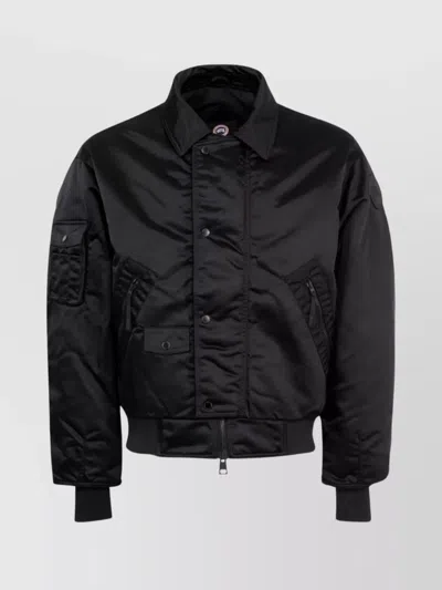 Canada Goose Lightweight Bomber Jacket Shoulder Patch In Black