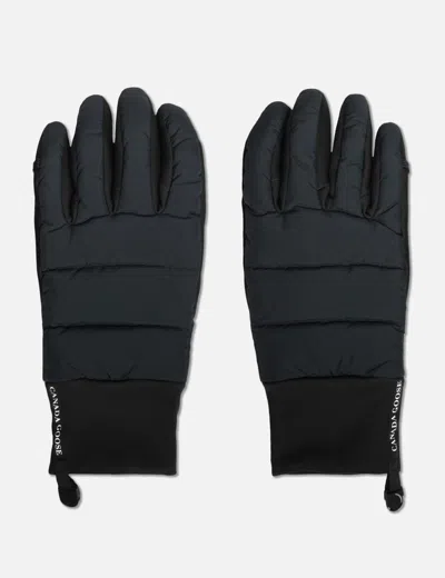 Canada Goose Lightweight Puffer Gloves In Black