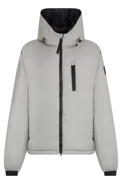 Canada Goose Lightweight Waterproof Jacket With Adjustable Hood For Men In Gray