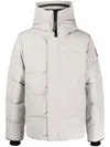 Canada Goose Quilted Down Jacket With High Collar In Gray