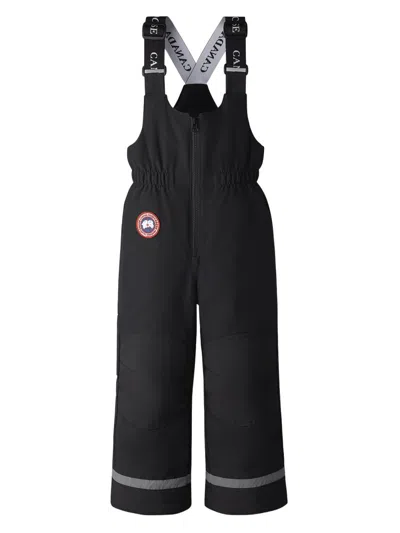 Canada Goose Little Kid's Eaglet Ski Overalls In Black