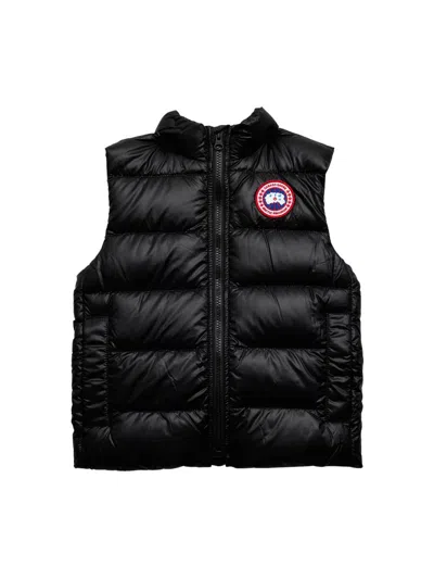 Canada Goose Little Kid's Puffer Down Vest In Black
