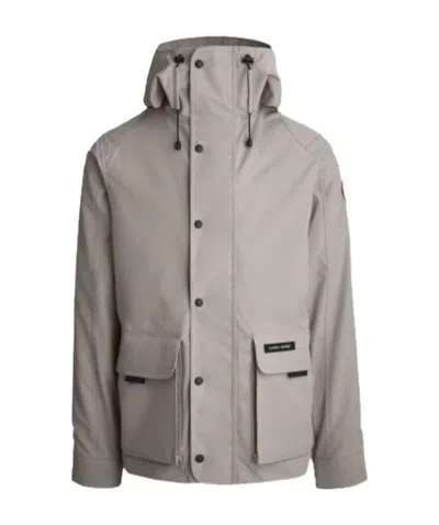 Canada Goose Lockeport Hooded Jacket In Gray