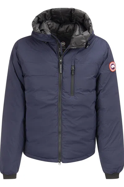 CANADA GOOSE CANADA GOOSE LODGE - HOODED DOWN JACKET WITH MATT FINISH