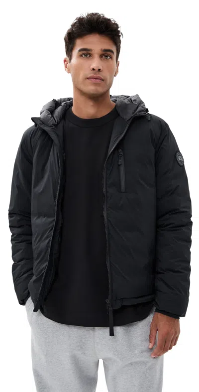 Canada Goose Lodge Black Disc Hooded Jacket Black