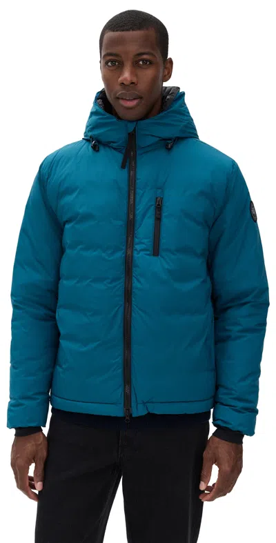 CANADA GOOSE LODGE BLACK DISC HOODED JACKET GUARD BLUE