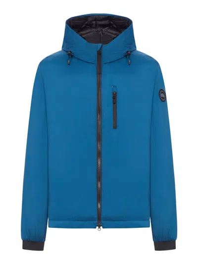 Canada Goose Lodge Black Label Hooded Jacket In Gold