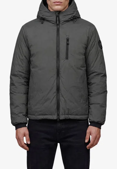 Canada Goose Lodge Down Hooded Jacket In Gray