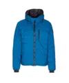Canada Goose Down Jacket With Hood And Pockets In Blue