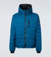 Canada Goose Black Label Lodge Hoody Packable Down Jacket In Blue