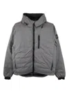 Canada Goose Black Label Lodge Hoody Packable Down Jacket In Grey