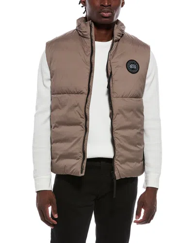 Canada Goose Lodge Down Vest In Brown