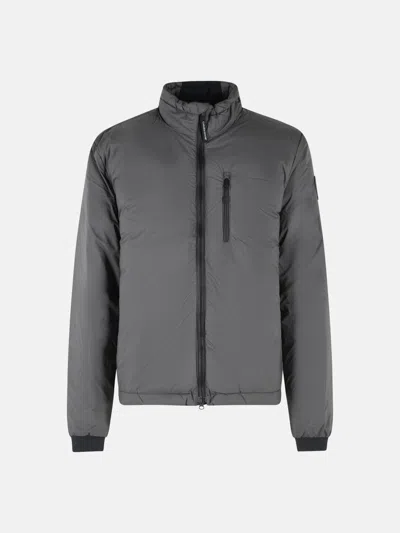Canada Goose Lodge Polyamide Down Jacket Stand Collar In Gray