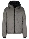 Canada Goose Black Label Lodge Hoody Packable Down Jacket In Grey