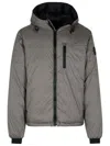 Canada Goose Black Label Lodge Hoody Packable Down Jacket In Grey
