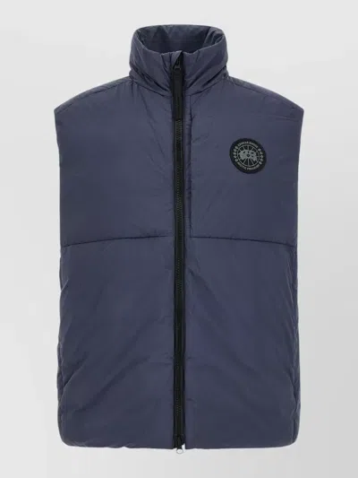 Canada Goose Lodge High Collar Menswear Vest In Blue