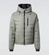 Canada Goose Lodge Hooded Down Jacket In Gray
