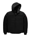 Canada Goose Hooded Down Jacket Featuring Chest Pocket In Black